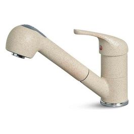 MGKVEN62 Venere Miscelatore monocomando con canna girevole e doccetta estraibile con cambio getto Classic Granitek Bianco Antico