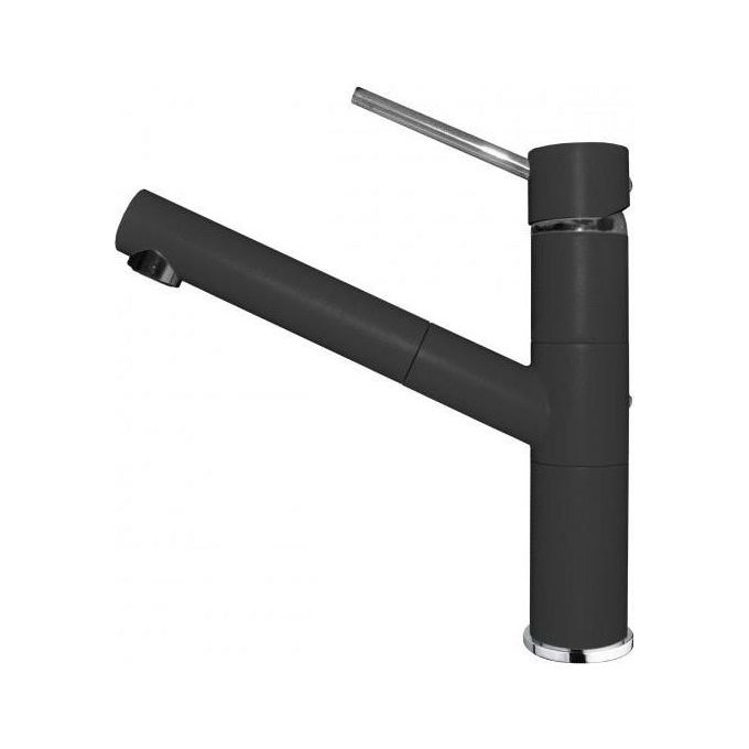 ELLECI MGKREN40 Reno Miscelatore monocomando con canna girevole e doccetta estraibile Modern Nero 40