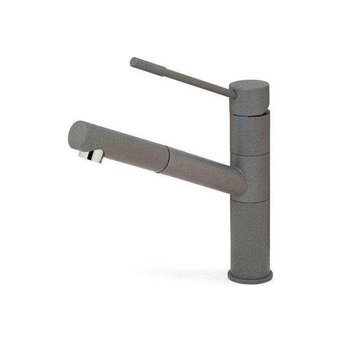 Elleci MMKREN70 Reno Miscelatore monocomando con canna girevole e doccetta estraibile Metaltek Ghisa 70