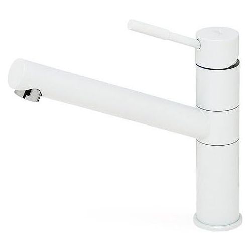 Miscelatore Monocomando Teseo MGKTES68 con Canna Girevole in Granitek Bianco per Cucine