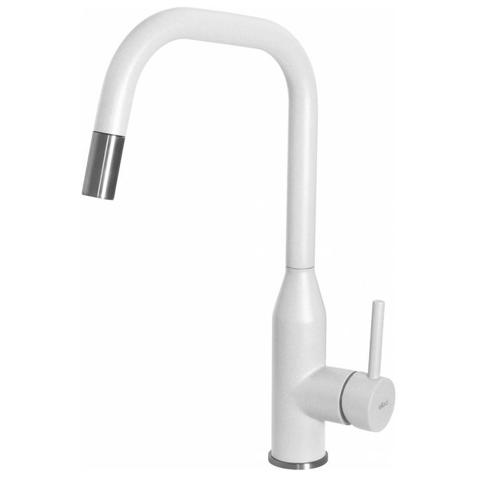 Elleci MKKDRP96 Dora Plus Miscelatore monocomando con canna girevole e doccetta estraibile White Bianco Assoluto