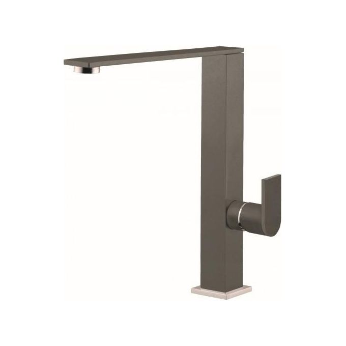 Elleci Flat MKKFLA93 Miscelatore monocomando con canna girevole Keratek Grey