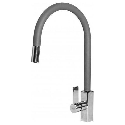 Elleci MMKRAP73 Rain Plus Miscelatore monocomando con canna girevole e doccetta estraibile Titanio 73