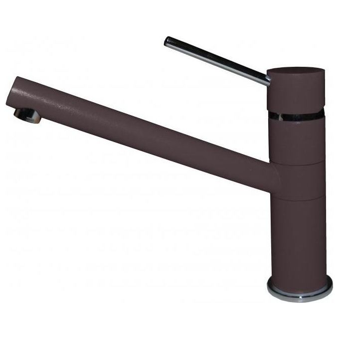 Elleci MMKSAV78 Sava Miscelatore monocomando con canna bassa girevole Modern Espresso 78