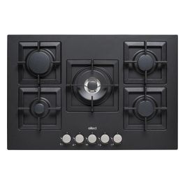 Piano Cottura a Gas 5 Zone con Tripla Corona Centrale 75cm Nero per un'ottima esperienza culinaria