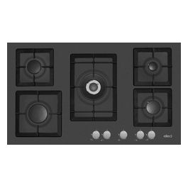 PGSP90140CS Piano cottura  Plano 90 5 Fg (tcc) Ae vs Full Black 40 Griglie Ghisa Manopole Silver