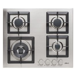 PIAP601INWS Linea Plano 60 TCL Piano Cottura a Gas 4 Zone 1 Tripla Corona laterale Griglie Ghisa 60 cm Inox