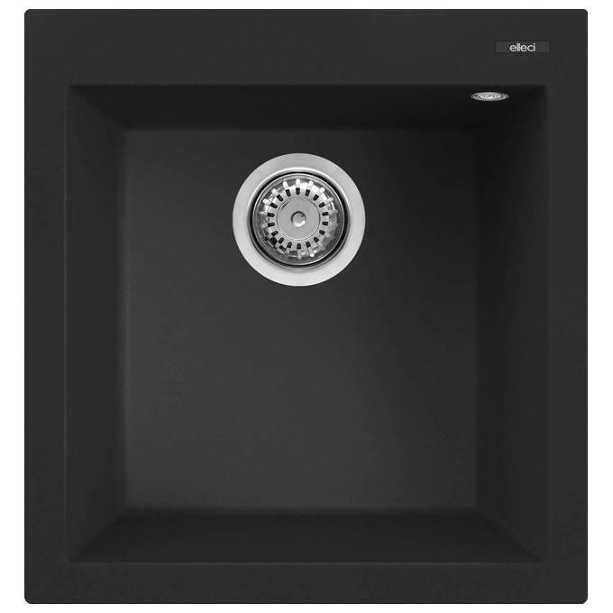 Elleci QUADRA 102 Lavello 1 vasca cm. 47x50 keratek black