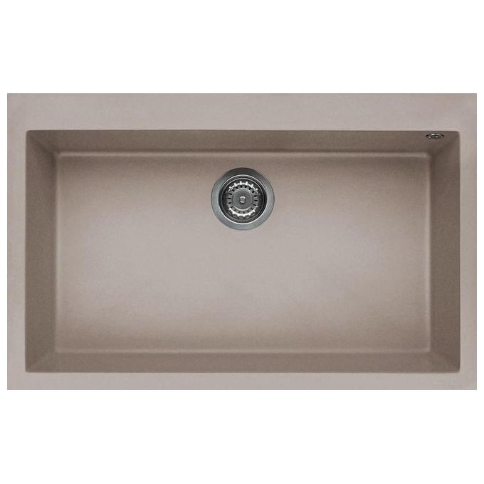 Elleci QUADRA 130 Lavello Quadra Granite 79x50cm 1 Vasca Tortora SGQ13043