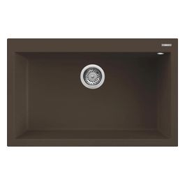 QUADRA 130 Lavello 1 vasca 79x50 cm granitek espresso