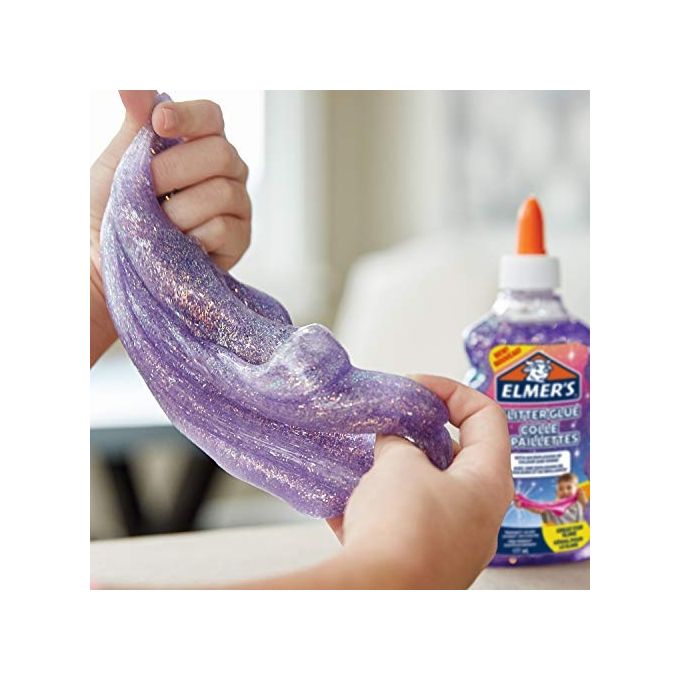 Elmer's Kit Glitterato per Slime con Colla Glitterata Viola