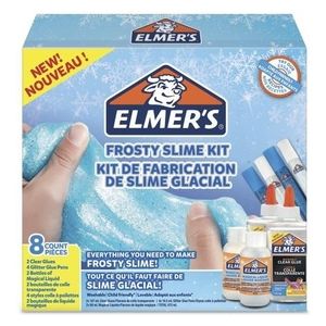 ELMER'S Kit per Slime Frosty, Colla Vinilica Trasparente, Penne con Colla Glitterata e Liquido Magico Attivatore di Slime