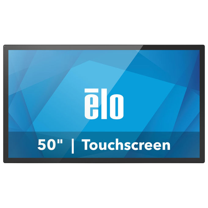 Elo 5054L Monitor LCD 50 Pollici Touchscreen 4K Anti-attrito 3840 x 2160 Nero