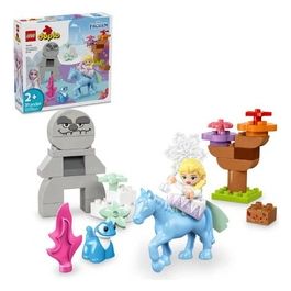 DUPLO Disney 10418 Elsa e Bruni nella Foresta Incantata, Gioco per Bambini 2+ con il Cavallo Giocattolo Nokk di Frozen 2