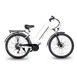 E-Bike Queen 28P 28" 13Ah 80Km Batteria Integrata Bianca