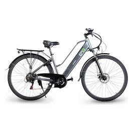 E-Bike Queen 28P 28" 13Ah 80Km Batteria Integrata Grigia