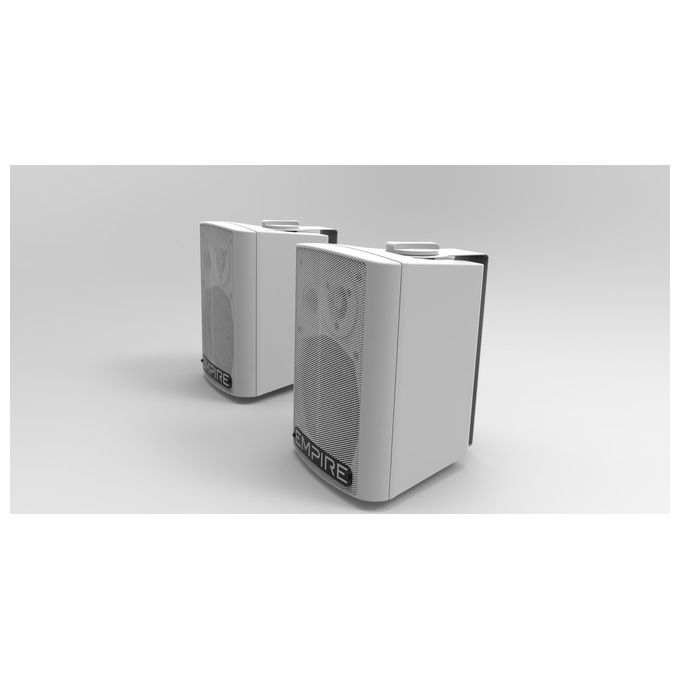 Empire Media, Altoparlante 2-Vie, 250W, Bianco, Montabile a Parete