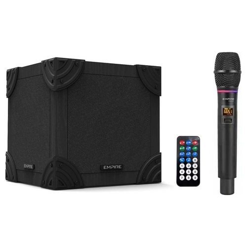 Speaker Portatile Qubo con Microfono 100W Microfono Ice Incluso