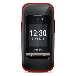 ONE EasyPhone  Doppio Display 1.77"/2.4'' a Colori Tasti Grandi Tasto SOS Nero/Rosso