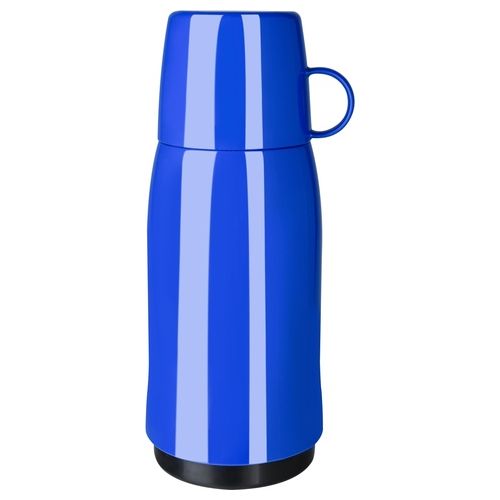 Emsa Bottiglia Termica Rocket Blu 0,5 Litri Chiusura a Vite con Bicchiere