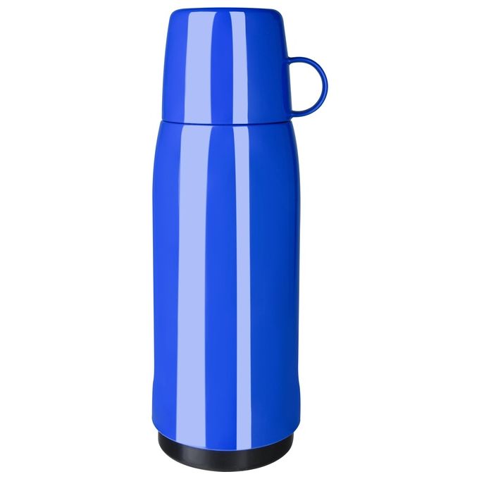 Emsa Bottiglia Termica Rocket Blu 0,75 Litri Chiusura a Vite con Bicchiere