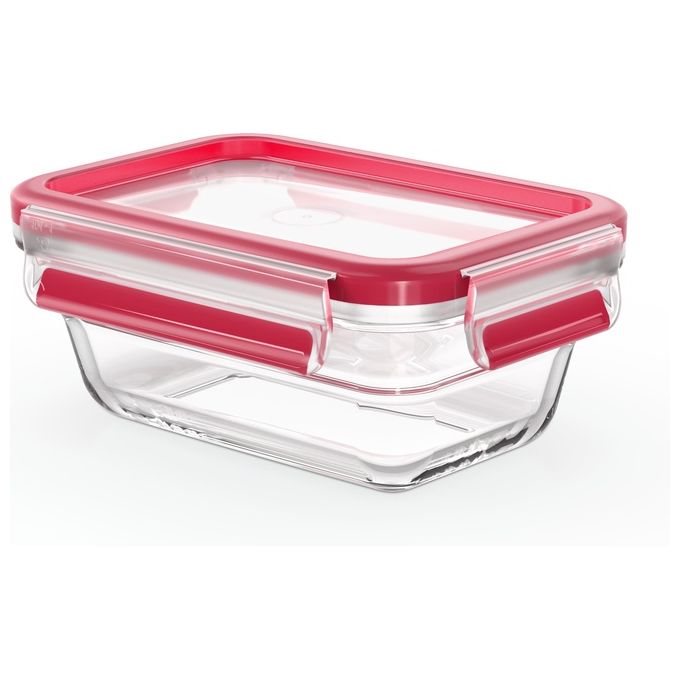 Emsa Clip e Close Recipiente per Cibo Rettangolare Scatola 0.8 Litri Trasparente 1 Pezzo