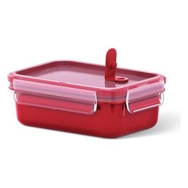 Clip e Micro Contenitore Microonde Rosso 0.55 Litri