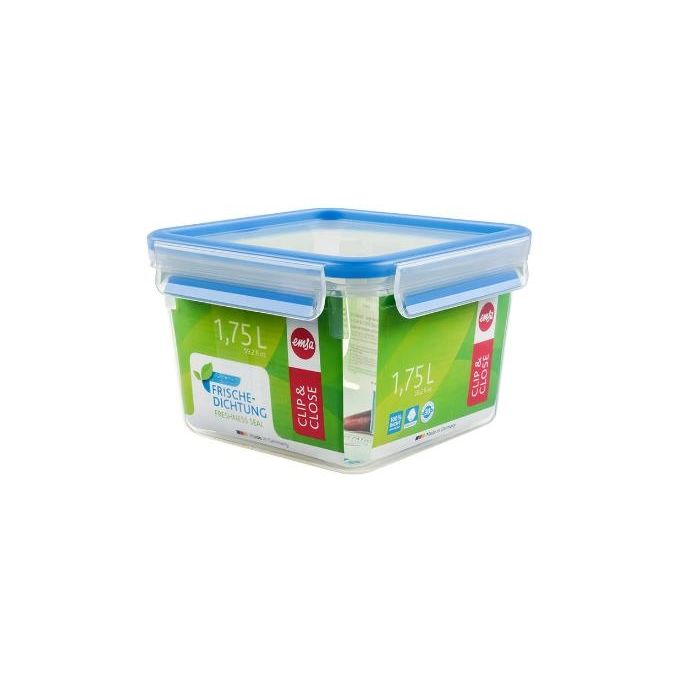 Image of Emsa Contenitore Ermetico Clip and Close 1,75 Litri Coperchio con Guarnizione e Chiusura a Clip