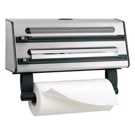 CONTURA Portarotolo Triplo Acciaio Inox 18/10