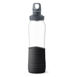 Drink2GO Borraccia in Vetro 0.7 Litri Nero