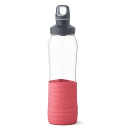 Drink2GO Borraccia in Vetro 0.7 Litri Corallo
