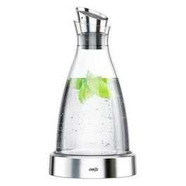Flow Caraffa da Acqua 1 Litro in Vetro con Base Refrigerante