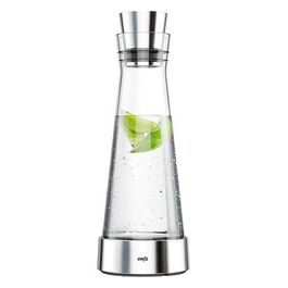 Flow Slim Caraffa da Acqua in Vetro 1,0l con Base Refrigerante