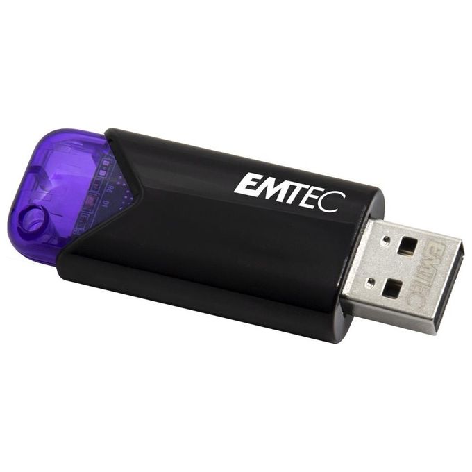 Emtec Click Easy Unita' Flash Usb 128 b Usb Tipo A 3.2 Gen 1 Nero-Viola
