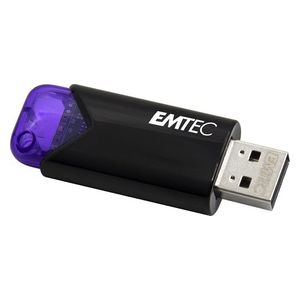 Emtec Click Easy Unita' Flash Usb 128 b Usb Tipo A 3.2 Gen 1 Nero/Viola