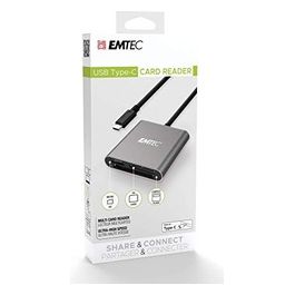 ECCAREADT610C Hub UltraSlim Lettore Type C per SD/MicroSD