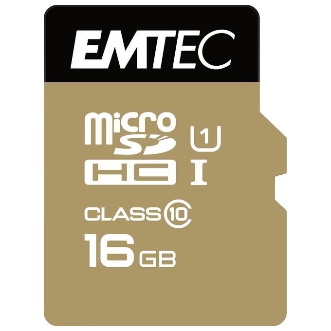Emtec Gold+ ECMSDM16GHC10 Micro SDHC Class 10 UHS-I U1