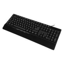 Encore EN-KBD-51 Tastiera con Filo Wired con Poggiapolsi Usb Layout Ita Cavo 18mt Nero