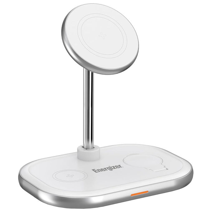 Energizer Caricabatterie Wireless WCP303 Ricarica Rapida 15W USB-C Bianco Qi