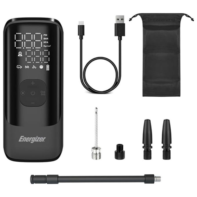 Energizer Compressore Aria Portatile con Powerbank e Display Led