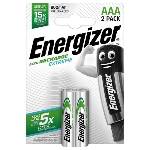 Energizer Confezione 2 Extreme Ricaricabili AAA Chp2