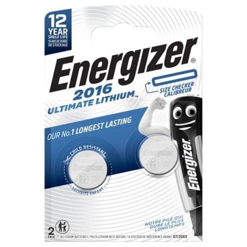 Energizer Confezione 2 Ultimate Lith Cr2016 bp2