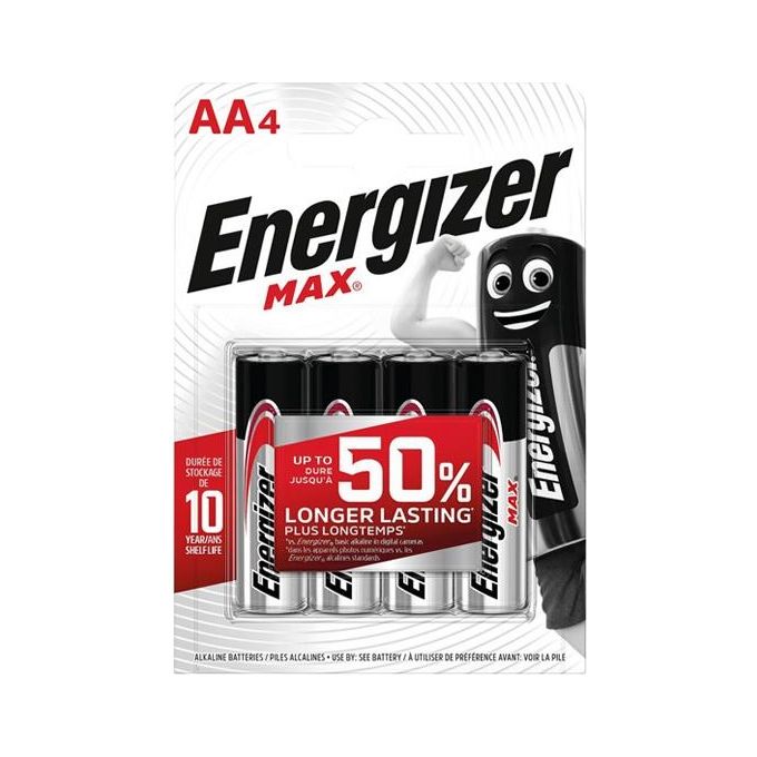 Energizer Confezione 4 Max Alkaline AA CHP4