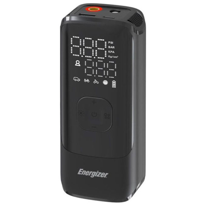 Energizer PAC4000 Compressore Portatile Auto 10,3 bar 22 l-min Nero Batteria Litio