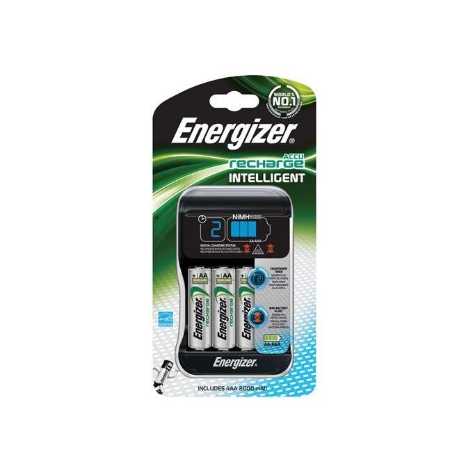 Energizer Pro Charger Caricatore con 4 batterie AA Stilo 2000mAh