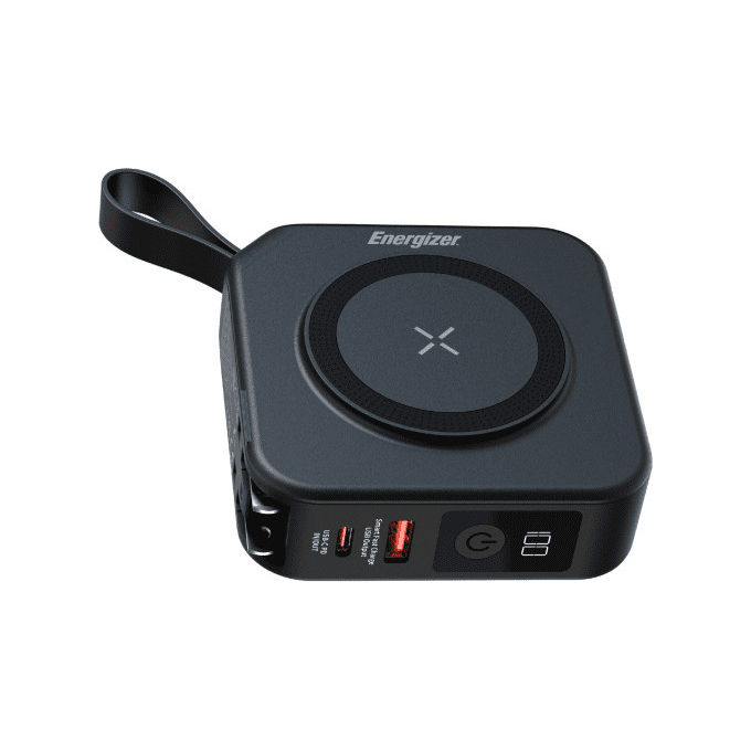 Energizer QM10001AC Power Bank 10000mAh Ricarica Wireless 15W Rapida Nero Batteria