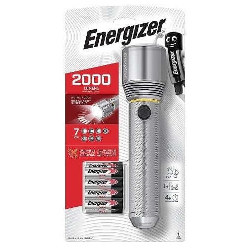 Energizer Torcia Vision Metal HD 2000 Lumens 9aa