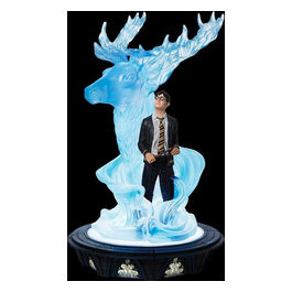Enesco, Statuetta Harry Potter Patronus Cervo Illuminata, Poliresina, 25 cm