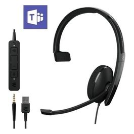 Epos-ADAPT 135T USB II Cuffia Padiglione Auricolare Connettore 3.5mm Usb Tipo A Nero