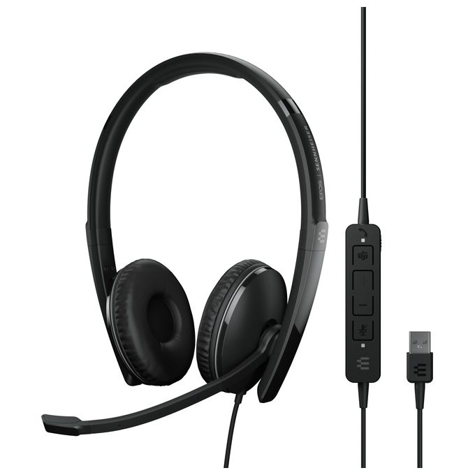 Epos-Sennheiser ADAPT 160T ANC USB Cuffia Padiglione Auricolare Usb Tipo A Nero